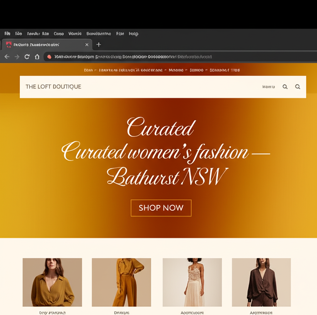 The Loft Boutique website preview