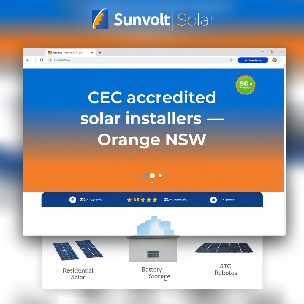 SunVolt Solar website preview